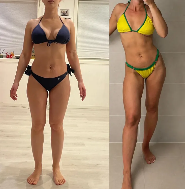 Aleksandra V., pre i posle